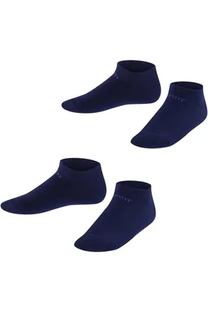 ESPRIT Unisex Kinder Sneakersocken Foot Logo Multipack K Sn Baumwolle kurz einfarbig 2 Paar, , 23-26