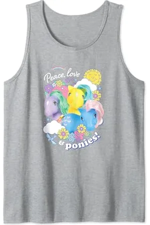 My Little Pony Classic Vintage Peace Love & Ponies Neon Logo Tank Top