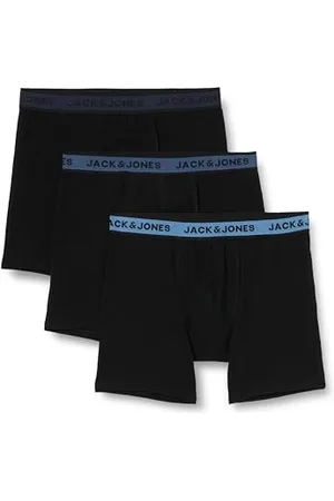 JACK & JONES A/S JACLOUIS Boxer Briefs, Black, XL, 3 Pack