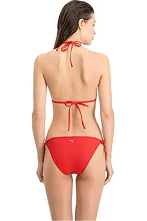 PUMA Damen Side-tie bikinibroekje voor dames Bikini Bottoms, , L EU