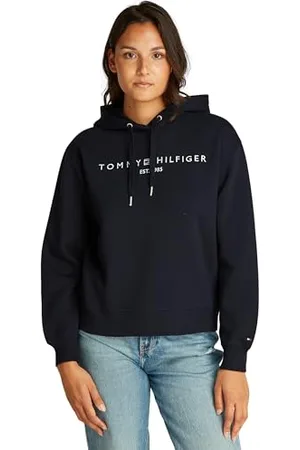 Tommy Hilfiger MDRN REG Corp Logo Hoodie Pullover-Kapuzenpulli Damen, , L