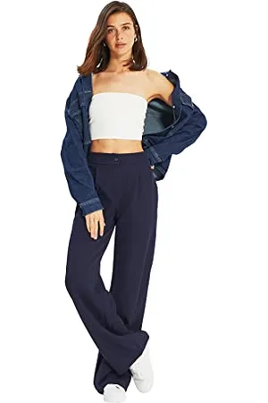 Trendyol Damen Offene -Gerader Hose Pants, , 42 EU