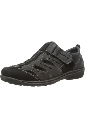 Rohde Herren Halbschuhe Slipper Leder Klettverschluss Rostock 1235, Größe:43 EU, Farbe: