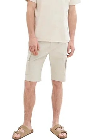 TOM TAILOR Herren Regular Fit Cargo Shorts , light cashew beige, XL
