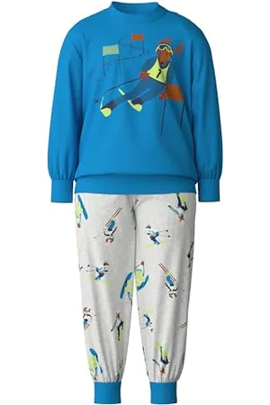 Calida Toddlers Bündchen-Pyjama Kinder, aus 100% Bio-Baumwolle, mit weichen Rippbündchen an den Abschlüssen