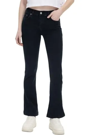 LTB LTB Damen Jeans Fallon Flared Fit - Blau - Laure Wash W27-W34 Baumwolle Stretch, Größe:29W / 30L, Farbe: