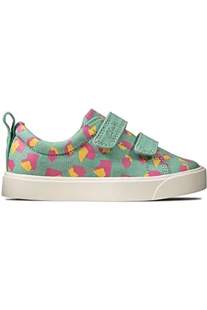 Clarks Unisex-Kinder City Bright T Sneaker Niedrig, Beige , 27 EU