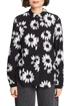 ESPRIT Damen 014ee1f310 Bluse, Schwarz, S EU