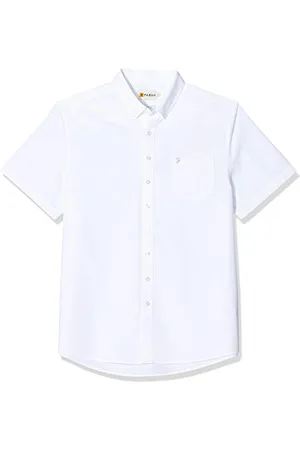 Farah Herren Drayton SS, White, Medium