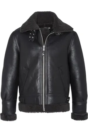 Schott NYC Herren Lc1259 Lederjacke, Schwarz/Grau, S