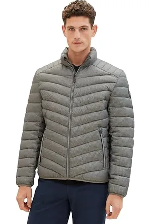 TOM TAILOR Herren Lightweight Steppjacke mit Stehkragen, , XXXL