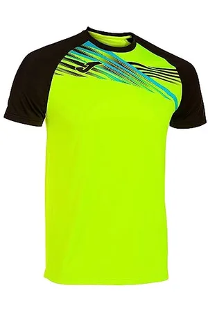 Joma Herren Elite X Tshirt, Neongelb/Schwarz, XL