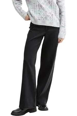 TOM TAILOR Damen Wide Leg Jeans mit High Waist, , XL