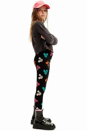 Desigual Legging_Dakota_Mickey, XL, 2000 Negro