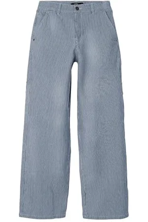 NAME IT Mädchen NLFRICTE TWI NW Wide Pant NOOS Hose, , 158 cm