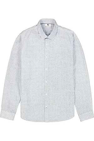 Garcia Herren Shirt Long Sleeve Hemd, White, XL