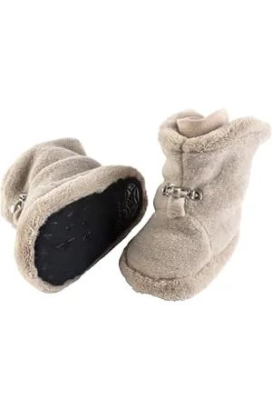 Sterntaler Babystiefel aus Microfleece, Unisex - Baby Schuhe mit rutschfester Sohle und Kordelstopper - Winterschuhe aus Teddyflausch - gefüttert, , 18