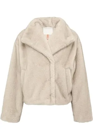QS by s.Oliver Damen 2158176 Outdoorjacke in Felloptik, , 32