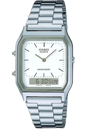Casio Unisex ErwachseneArmbanduhr Analog-Digital Quarz Edelstahl AQ-230A-7DMQYES
