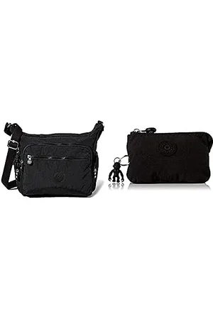 Kipling Damen Gabbie Crossbody, Schwarz, 18.5x35.5x30 cm EU Damen kreativitet POUCHES CASES, Black Noir, 4x14.5x9.5 cm EU