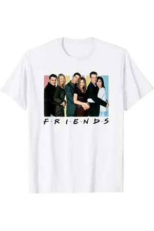 Warner Bros. Friends Cast Logo T-Shirt, Unisex-Erwachsene, , S
