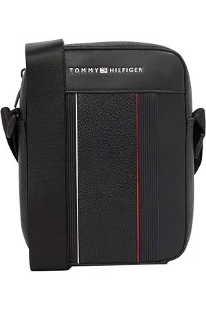 Tommy Hilfiger Herren Umhängetasche Foundation Mini Reporter Elegant, Schwarz (Black), Einheitsgröße