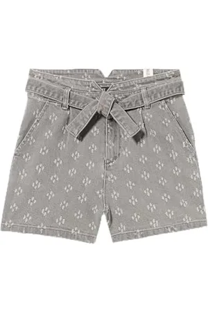 IKKS Jungen en Jean Motif Déchiré Xu26064.94 Shorts, Hellgrau, 176