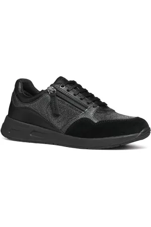 Geox Damen D BULMYA B Sneaker, Black, 37 EU