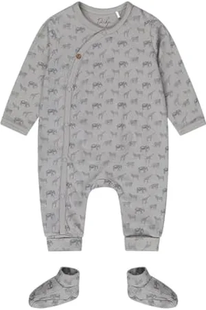 Dirkje Boys - 1 PCE Babysuit + Booties - Organic Cotton and Elastane - - Size 62