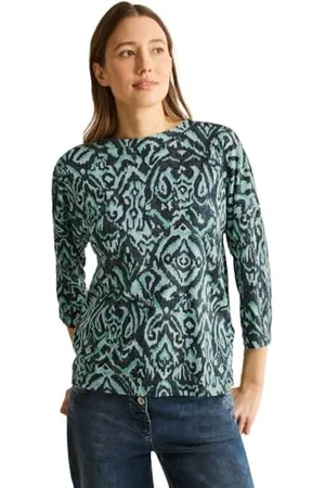 CECIL Damen B322926 Gemustertes Shirt, , Medium