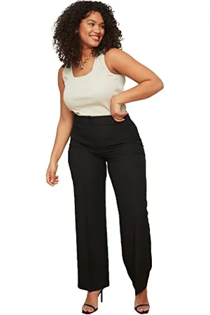 Trendyol Damen High Waist Nerve Seams Spanish Sleeves Woven Trousers Pants, , 42 EU