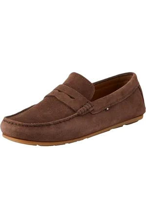 Tommy Hilfiger Herren Loafer Casual Driver aus Wildleder, Braun (Cocoa), 40