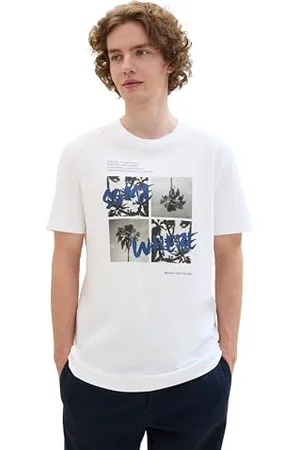 TOM TAILOR Herren T-Shirt mit Foto-Print, , XL