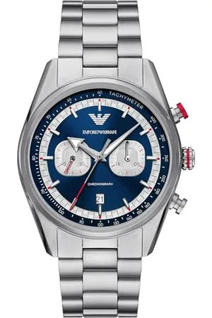 Emporio Armani Herren Analog Quarz Uhr mit Edelstahl Armband AR11676