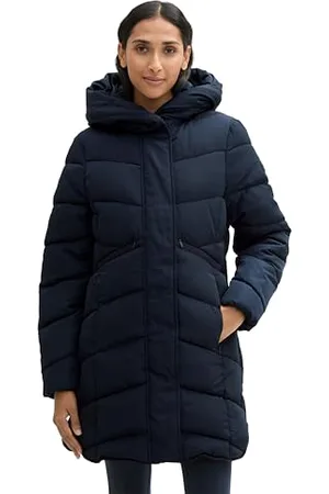 TOM TAILOR Damen Puffer Parka mit Kapuze, , XL