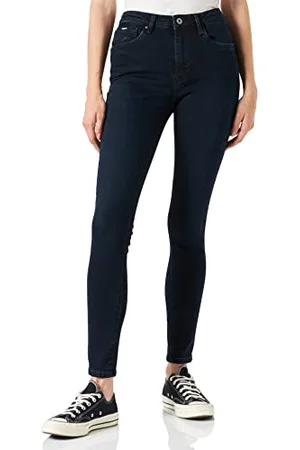Pepe Jeans Damen Jeans Regent, Schwarz (Denim-vs2), 30