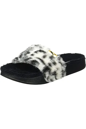 PUMA Leadcat Ylm WNS Fluf Flipflop, Black, 37 EU