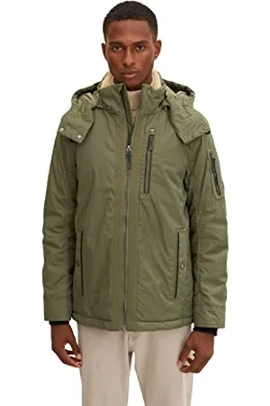 TOM TAILOR Herren Winterjacke mit Teddyfell 1032492, , XL