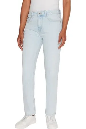Pepe Jeans Damen Straight Jeans Hw, Blau (Denim-PF4), 32W / 30L