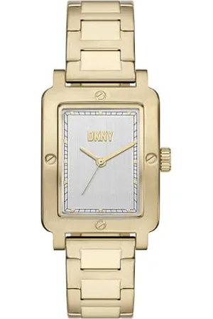 DKNY Damenuhr City Rivet 29mm Goldener Edelstahl, NY6689