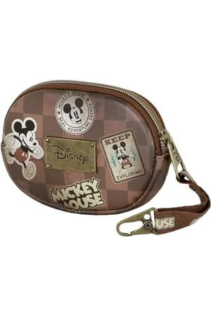 Disney Micky Maus Journey-Pill Portemonnaie, Braun, 12 x 8,5 cm
