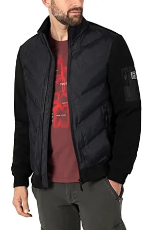 Timezone Herren Nylon Front Jacket, Black, L
