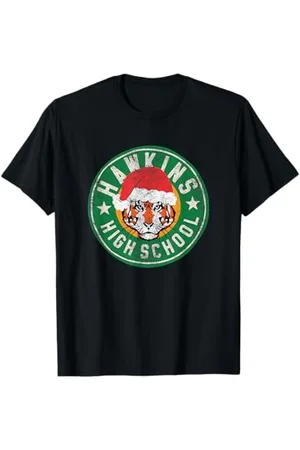 Stranger Things Hawkins Highschool Christmas Logo T-Shirt