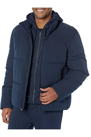 Amazon Herren Schwerer Steppmantel Mit Stehkragen (In Übergrößen Erhältlich), , XS