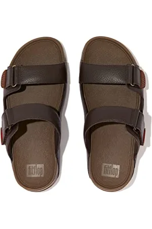 FitFlop Herren Gogh Moc Slide aus Leder Schiebe-Sandalen, , 45 EU