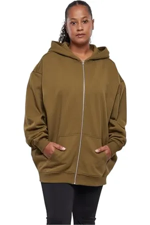 Urban classics Damen TB5036-Ladies Oversized Zip Hoody Kapuzenpullover, , L