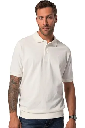 JP 1880 Herren große Größen Übergrößen Menswear L-8XL Poloshirt, Bauchfit, Basic, Halbarm, Piqué, XXL bis 10XL 6XL 712617200-6XL