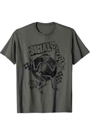 Social Distortion Offizielles Black Spray Skelly T-Shirt
