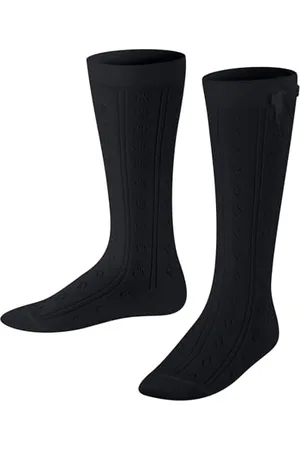 Falke Unisex Kinder Kniestrümpfe Ajour K Kh Baumwolle lang gemustert 1 Paar, , 31-34