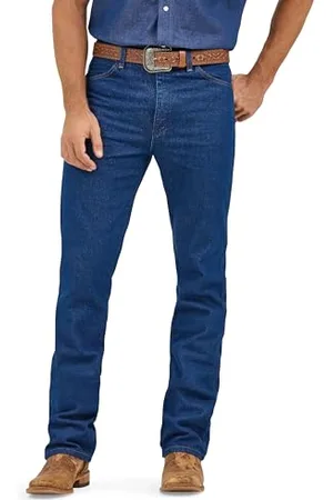 Wrangler Herren-Jeans mit schlanker Passform im Cowboy-Schnitt.
